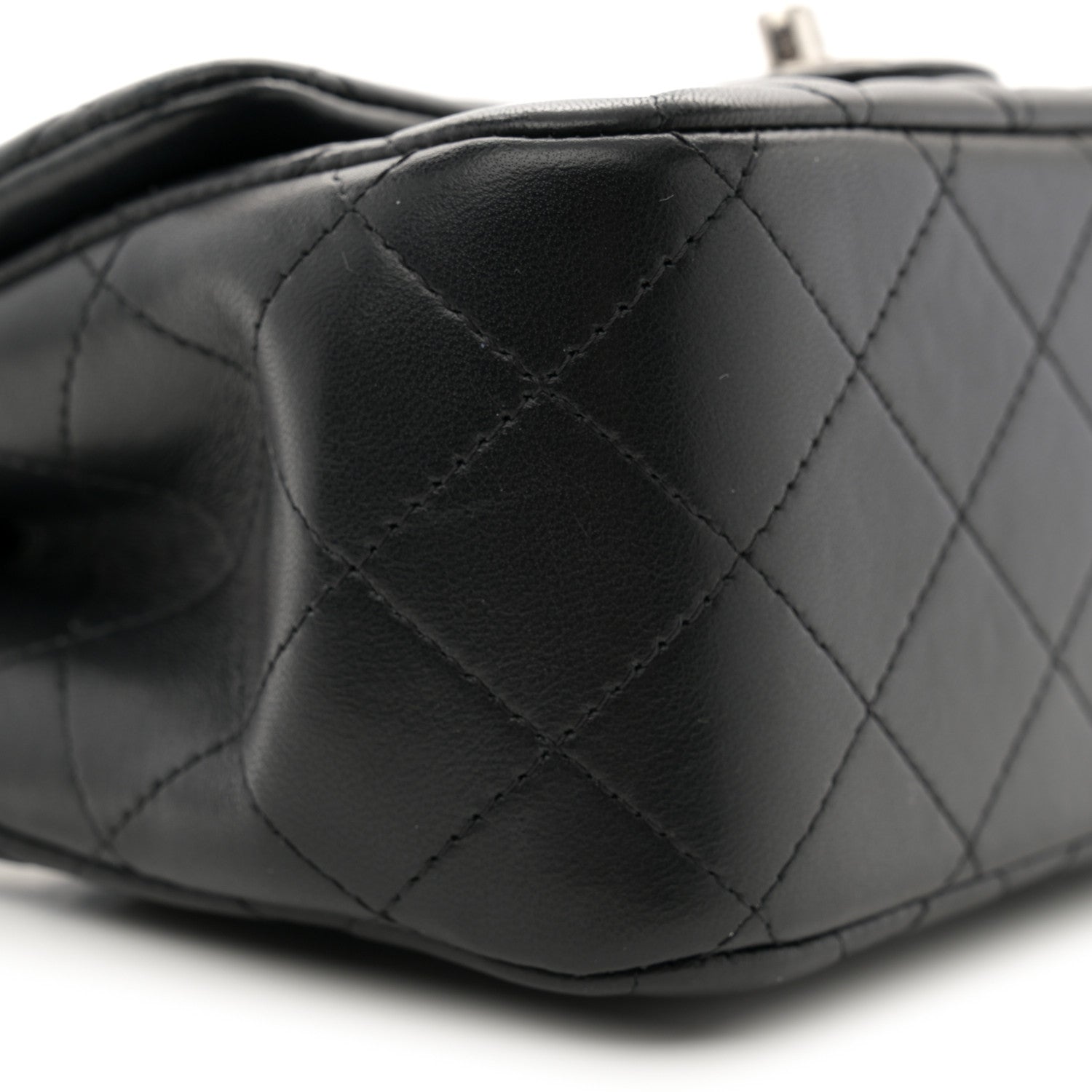 Chanel Lambskin Quilted Mini Square Flap Black 9 of 11