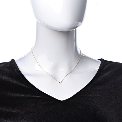Tiffany 18K Rose Gold Diamond .07ct Elsa Peretti Diamonds by the Yard Pendant Necklace 2 of 6