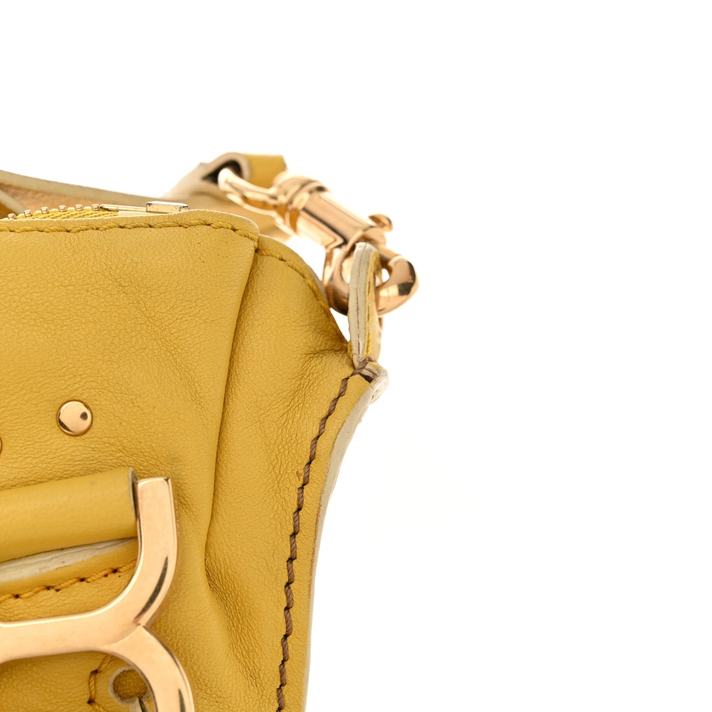 Calfskin Medium Marcie Lock Satchel Mimosa