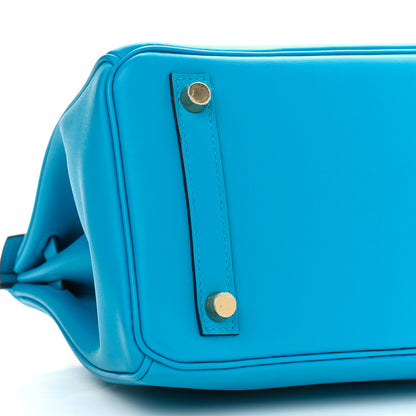 Hermes Swift Birkin 25 Bleu Frida 9 of 11