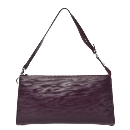 Louis Vuitton Epi Pochette Accessories 24 Cassis 1 of 10