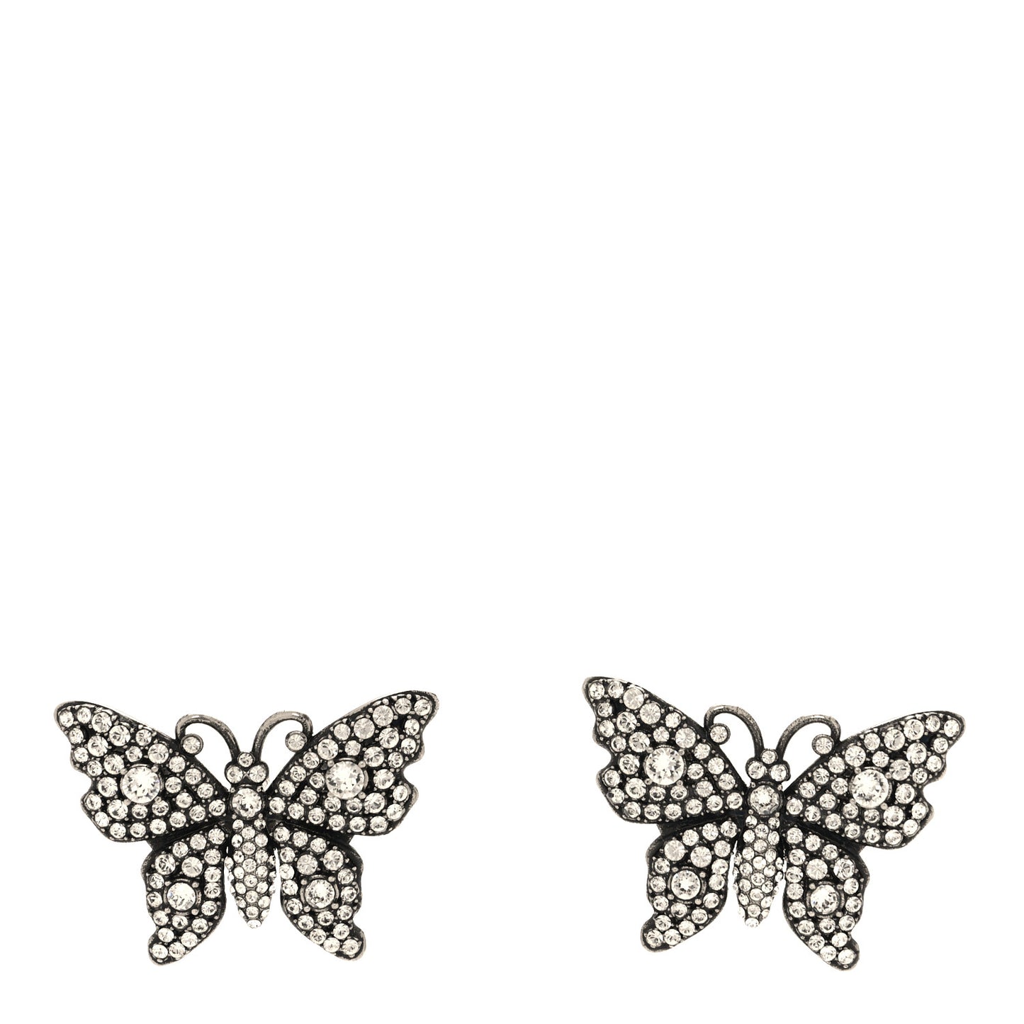 Crystal Butterfly Stud Earrings