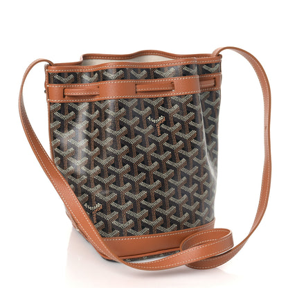 Goyard Goyardine Petit Flot Bucket Bag PM Black Gold 2 of 6