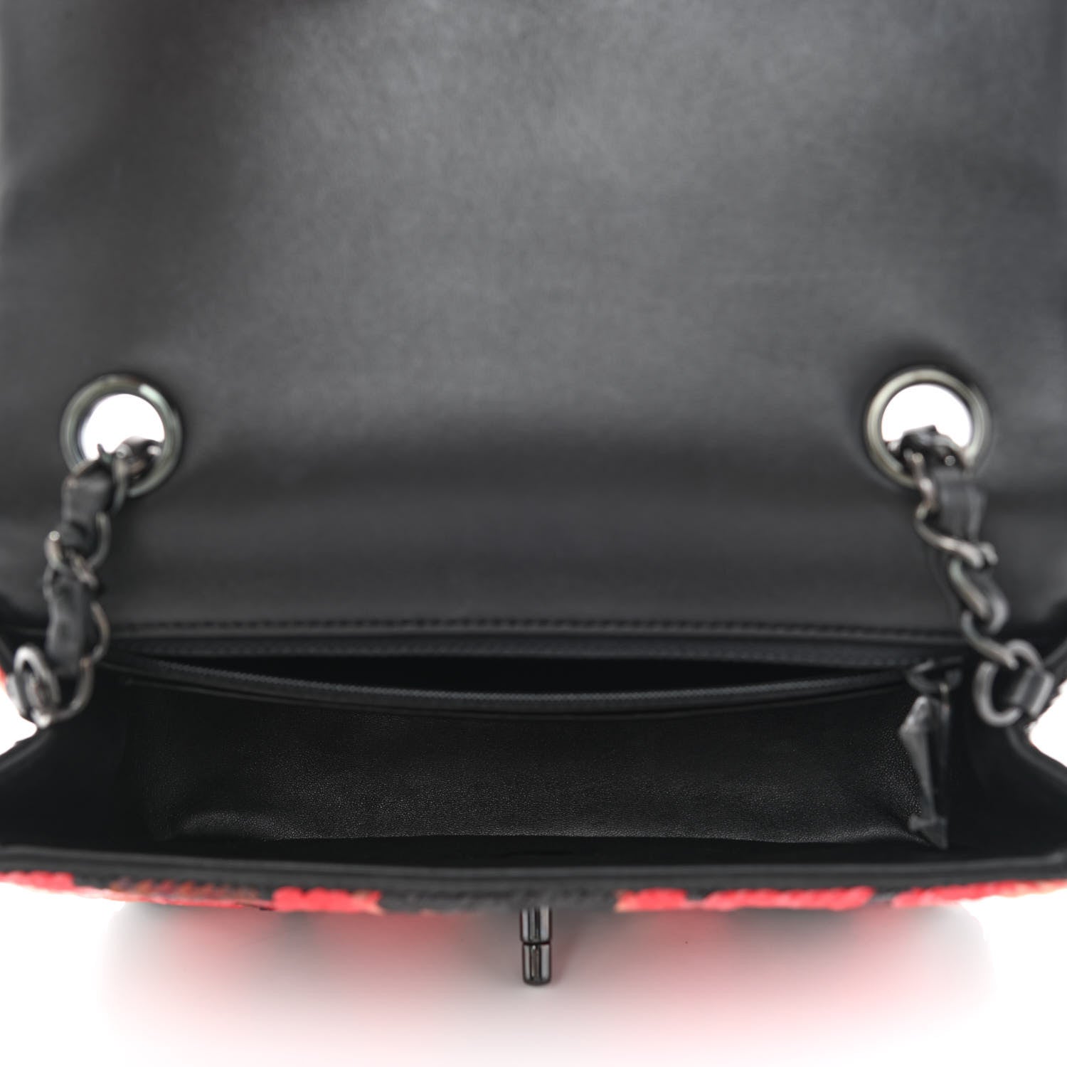 Chanel Sequin Mini Rectangular Flap Red Black Multicolor 5 of 11