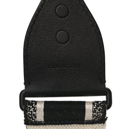 Christian Dior Canvas Embroidered Shoulder Strap Black Ultramatte 4 of 6