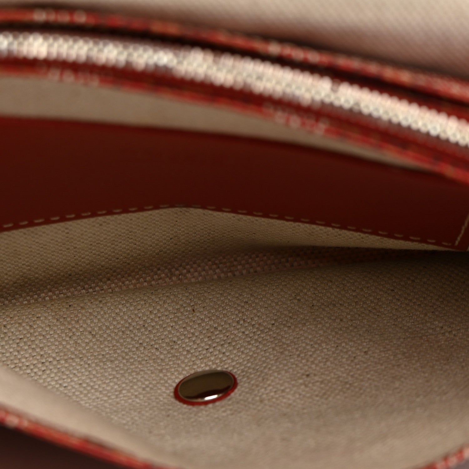 Goyard Goyardine Plumet Wallet Clutch Red 5 of 11