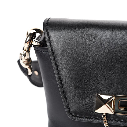 Valentino Garavani Vitello Small Rockstud Demilune Crossbody Bag Black 14 of 14