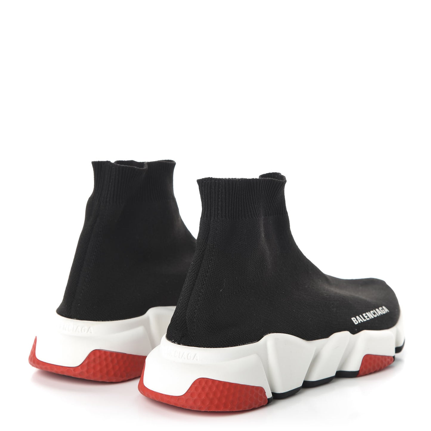 Neoprene Knit Womens Speed Sneakers 39 Black Red
