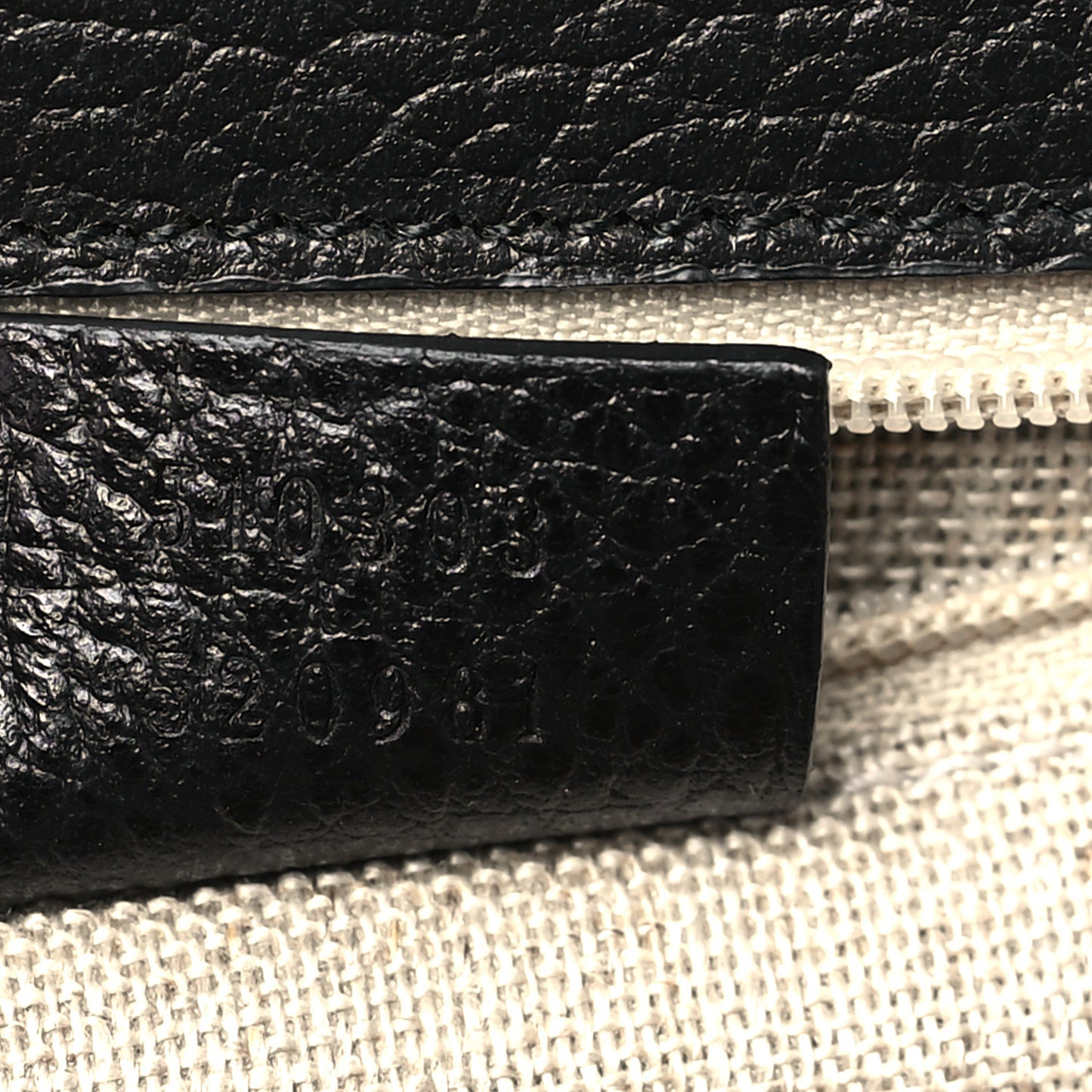 Dollar Calfskin Interlocking G Shoulder Bag Black