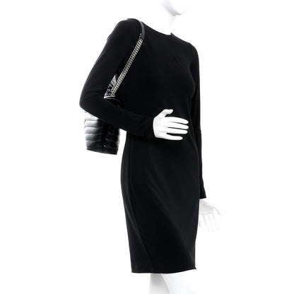 Saint Laurent Calfskin Y Quilted Monogram Medium Loulou Chain Satchel Black 2 of 9