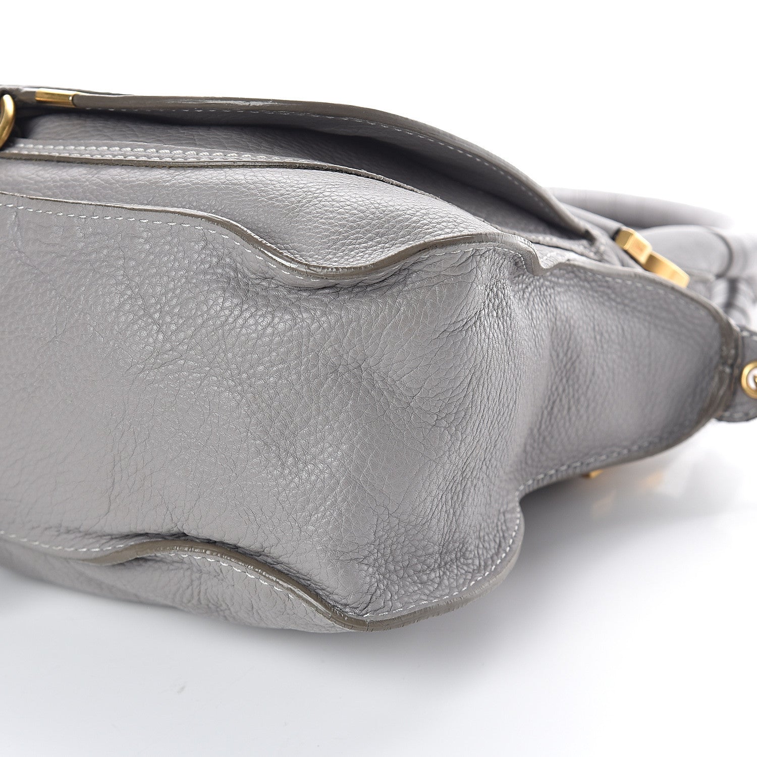 Chloe Calfskin Medium Marcie Satchel Cashmere Grey 8 of 8