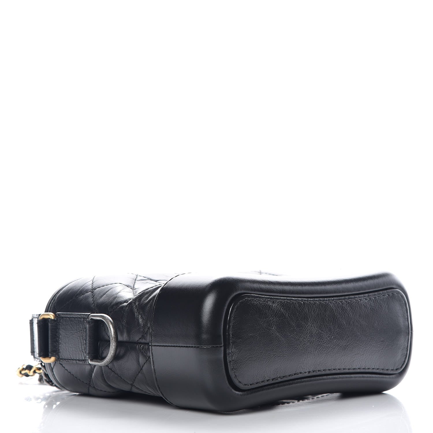 Chanel Aged Calfskin Quilted Small Gabrielle Hobo Black 4 of 10