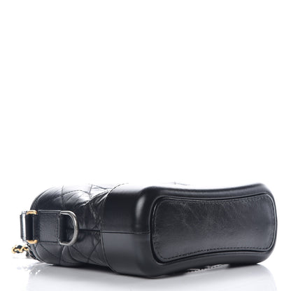 Chanel Aged Calfskin Quilted Small Gabrielle Hobo Black 4 of 10