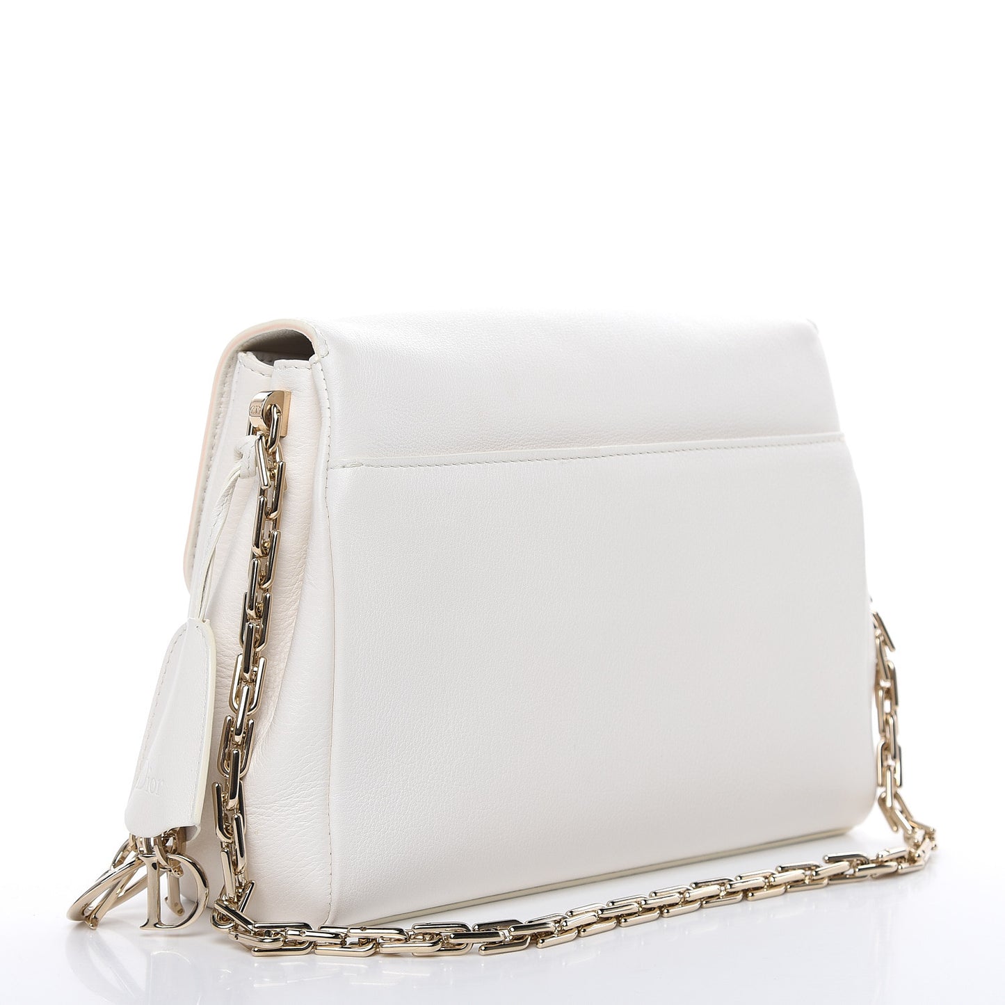 Calfskin Small Diorling White