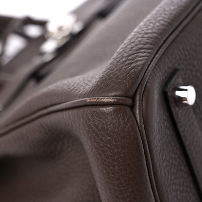 Hermes Taurillon Clemence BIRKIN 35 Cafe 8 of 14