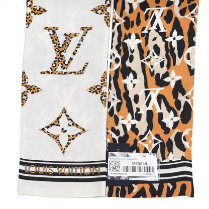 Louis Vuitton Silk Monogram Giant Jungle Bandeau Ivory 3 of 4