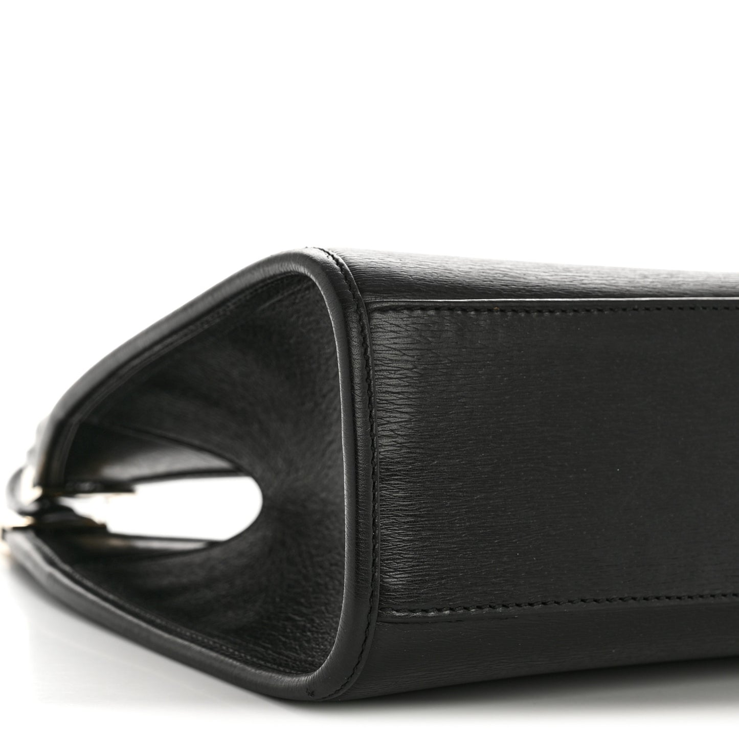 Calfskin Bardot Hobo Black