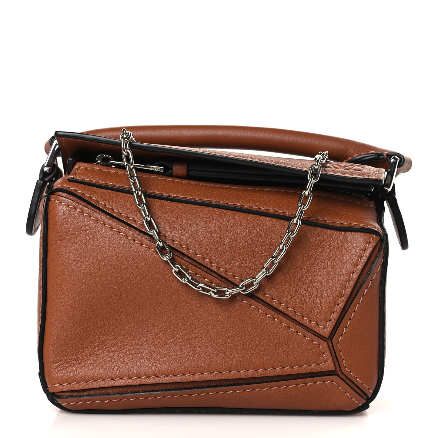 Calfskin Nano Puzzle Bag Tan