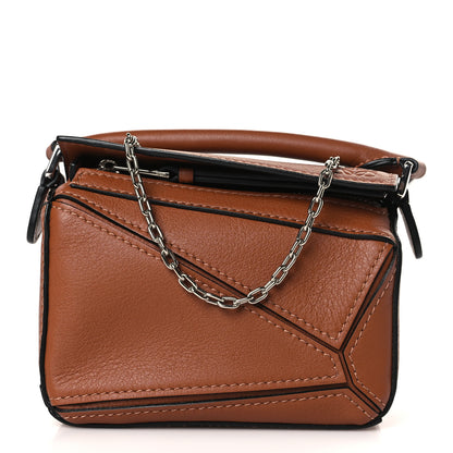 Loewe Calfskin Nano Puzzle Bag Tan 1 of 8