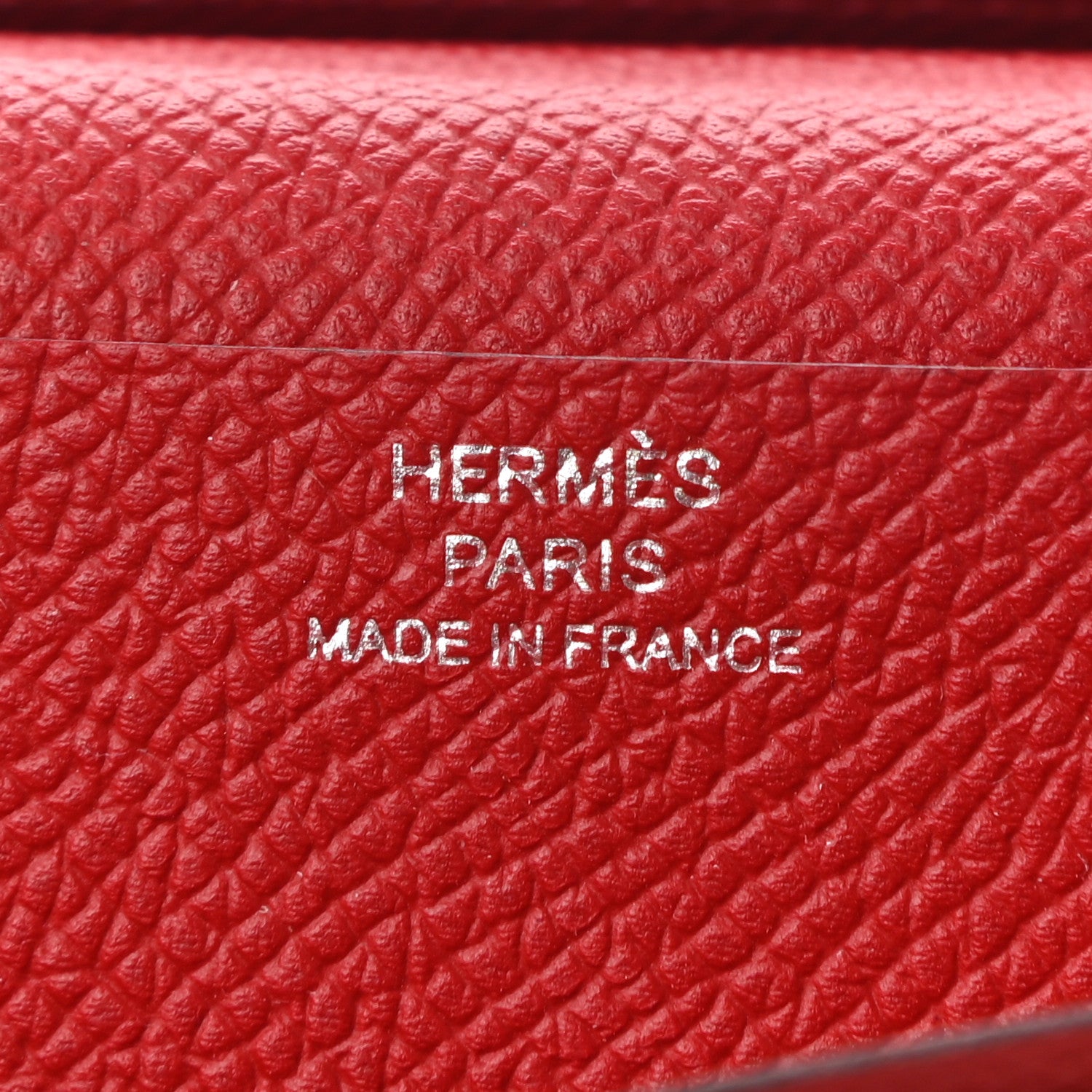 Hermes Epsom Bi-Color Bearn Gusset Wallet Rouge H Rouge Casaque 6 of 7