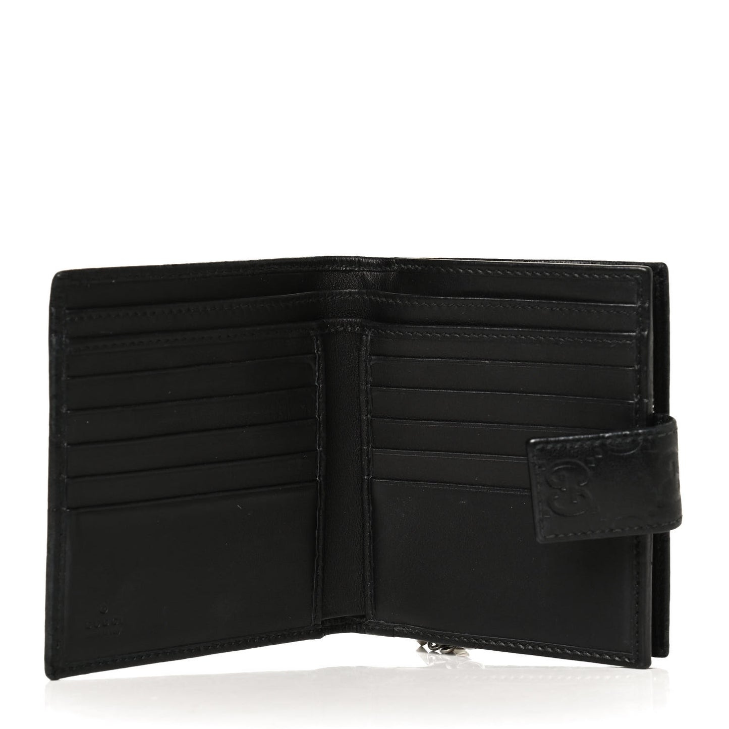 Guccissima Twins French Wallet Black