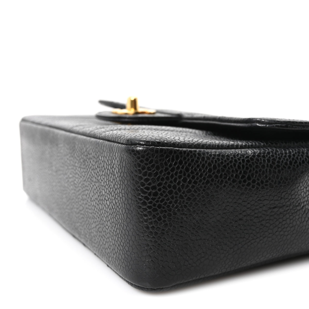 Chanel Caviar Vertical Quilted Small Single Flap Black 9 of 10