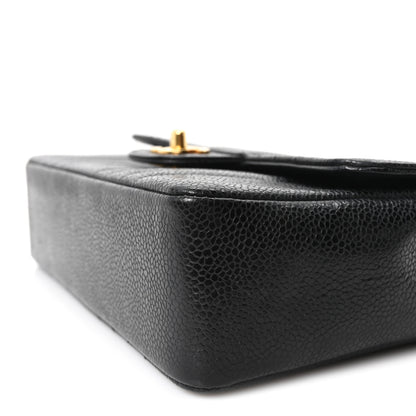 Chanel Caviar Vertical Quilted Small Single Flap Black 9 of 10