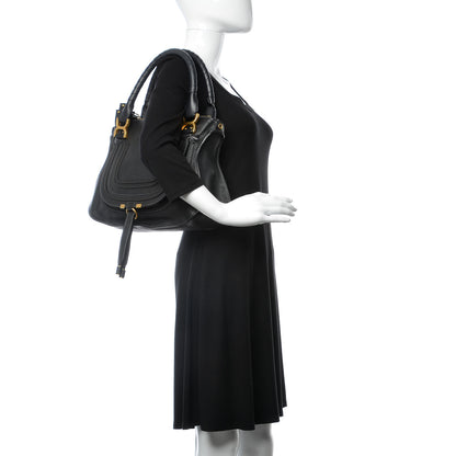 Chloe Calfskin Medium Marcie Satchel Black 2 of 10