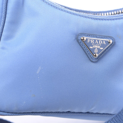 Prada Tessuto Nylon Saffiano Mini Re-Edition 2000 Shoulder Bag Pervinca 7 of 11