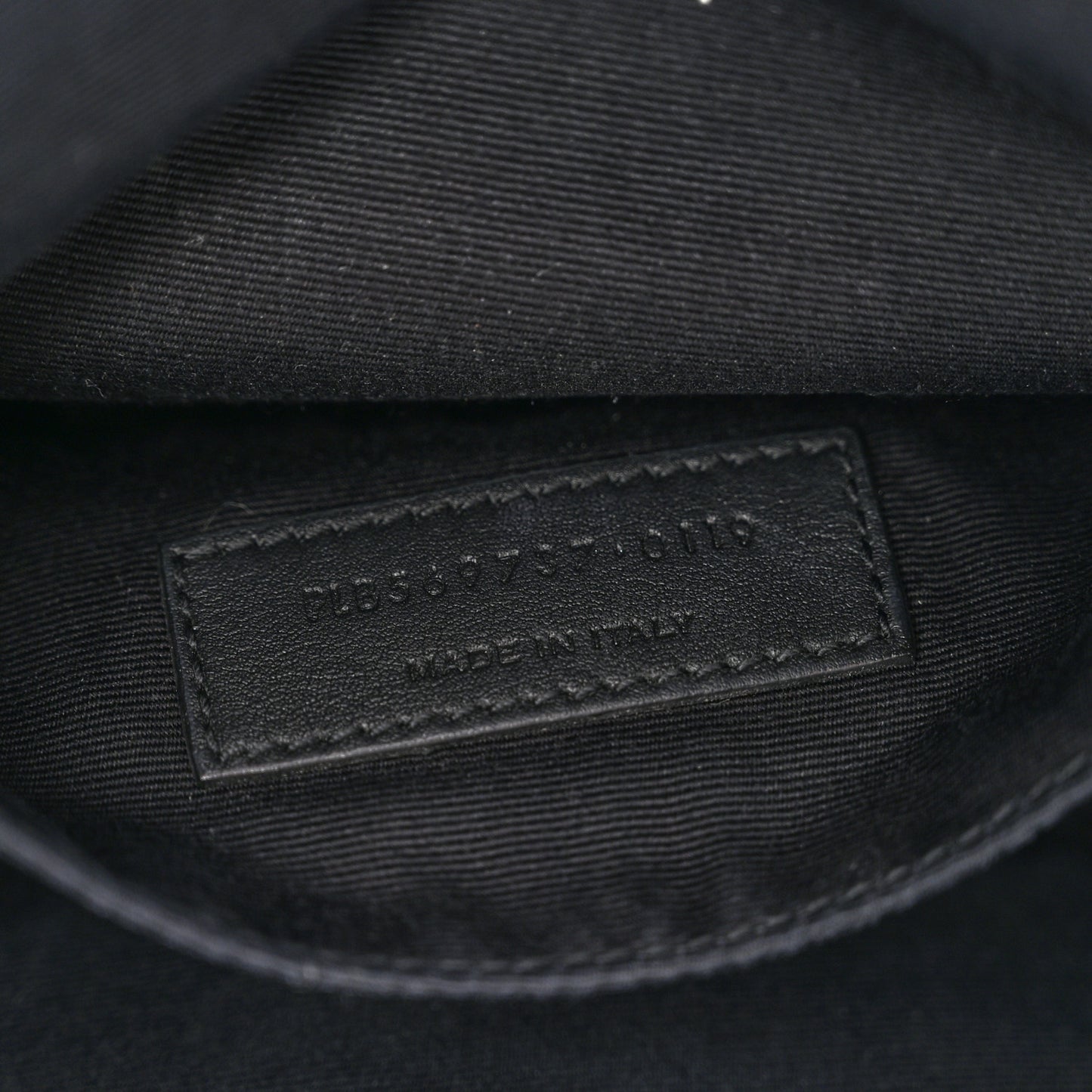 Grain De Poudre Monogram Belt Bag Black