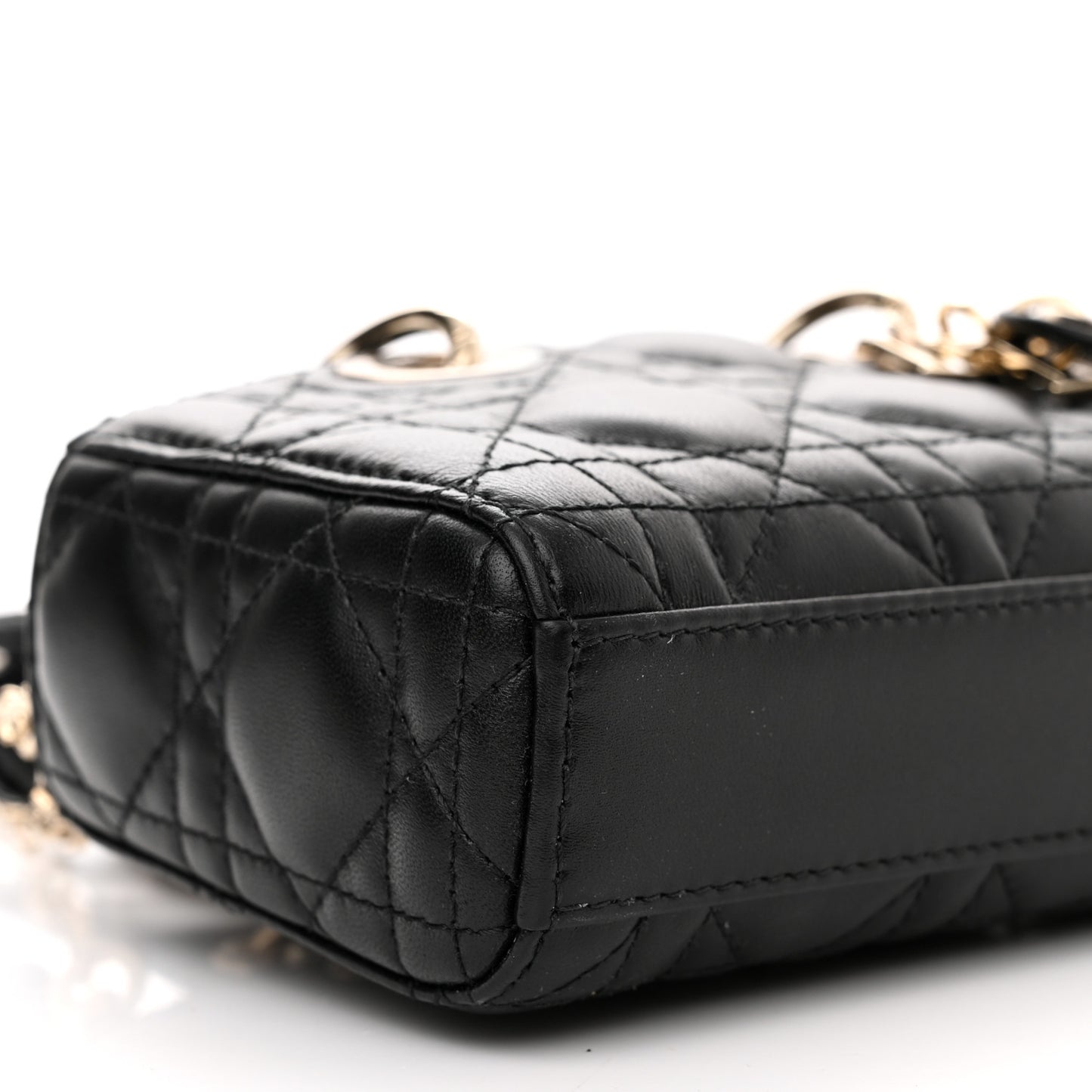 Lambskin Cannage Micro Lady D-Joy Black