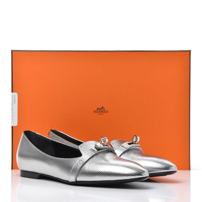 Hermes Epsom Pegase Ballerina Flats 36.5 Metalisse 13 of 13