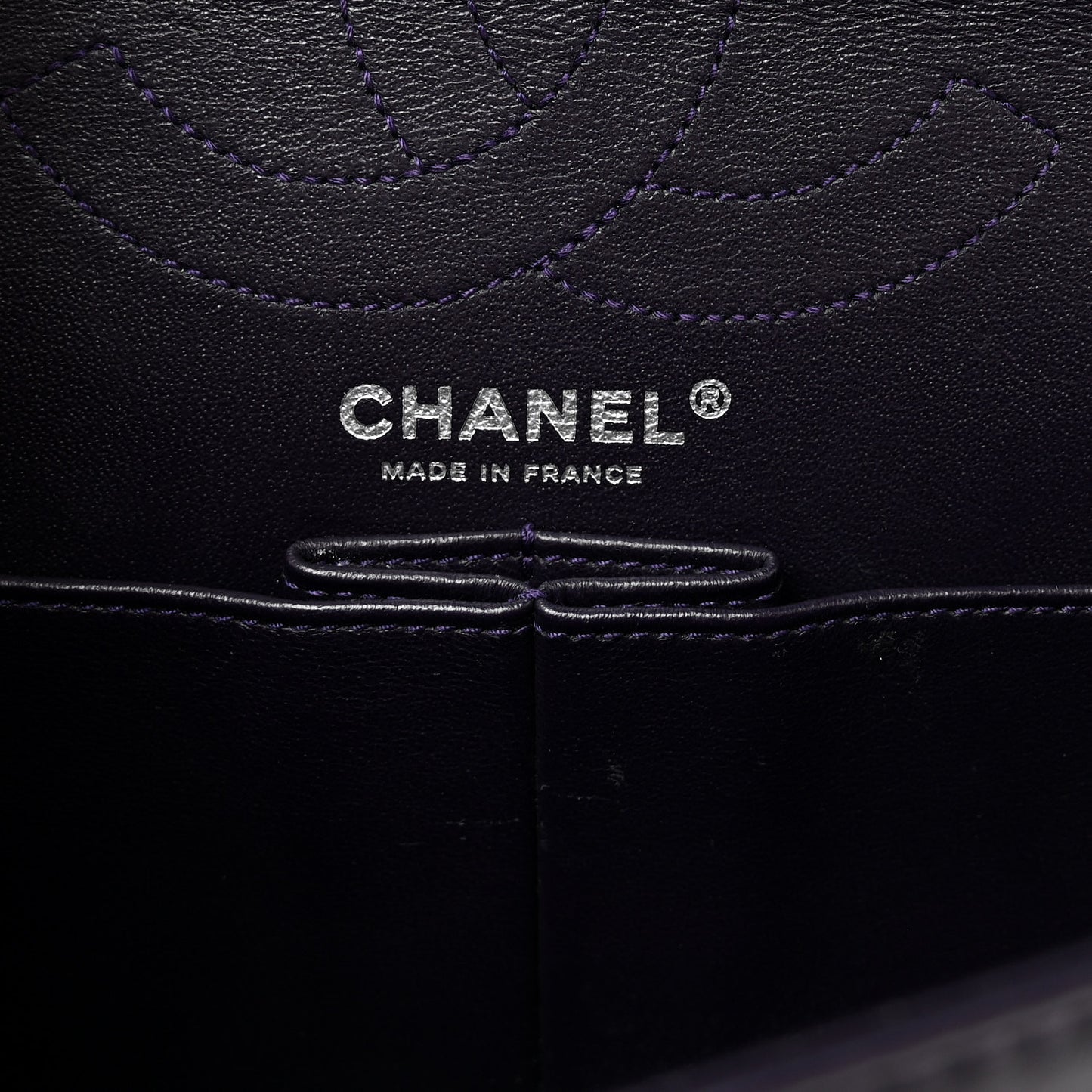 Aged Calfskin Quilted 2.55 Reissue 226 Flap Purple