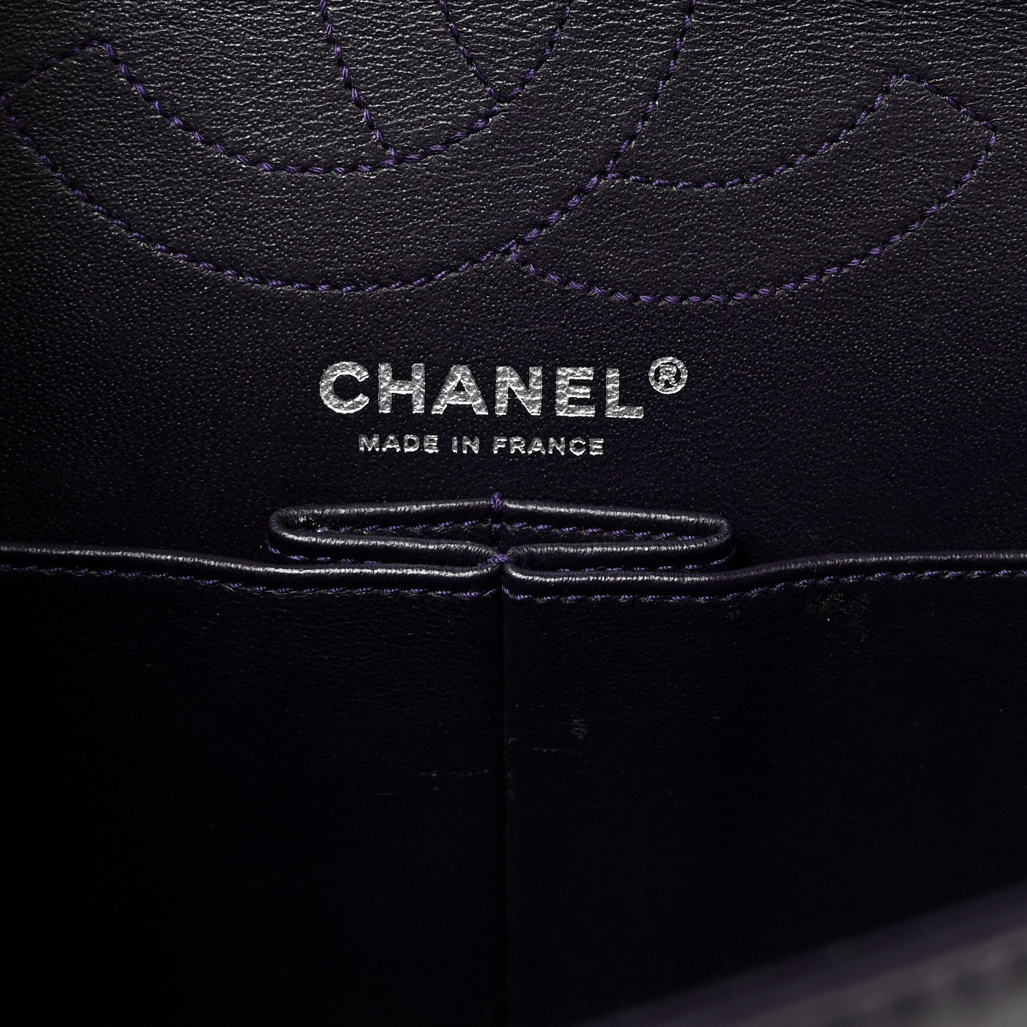 Chanel Aged Calfskin Quilted 2.55 Reissue 226 Flap Purple 6 of 10