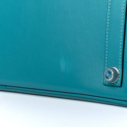 Hermes Swift Birkin 35 Turquoise 7 of 9