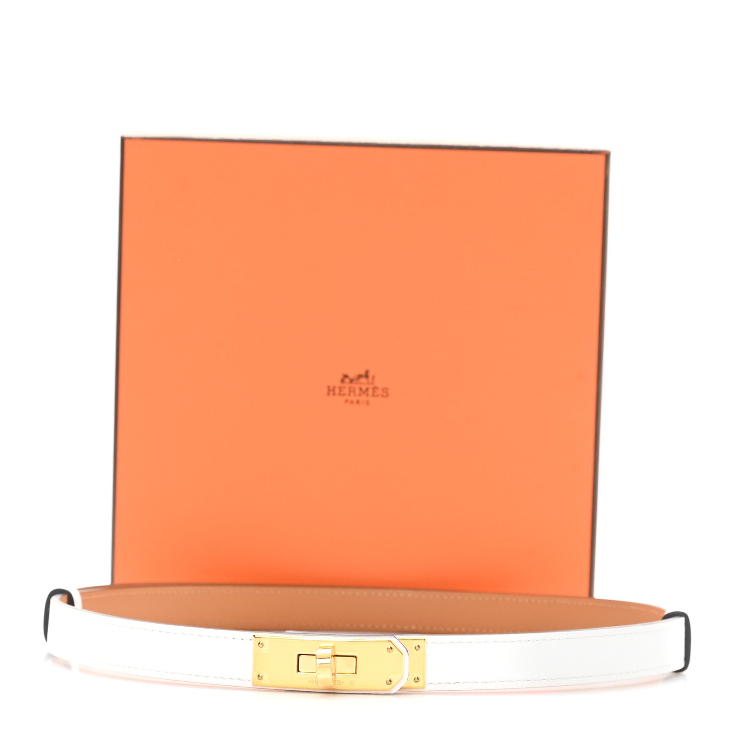 Hermes Epsom Kelly Belt White 4 of 4