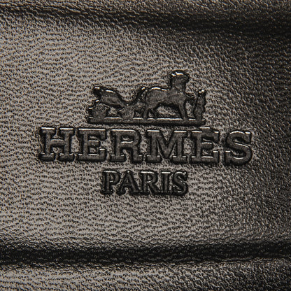 Hermes Box Clou De Selle Oran Sandals 38.5 Black 8 of 8