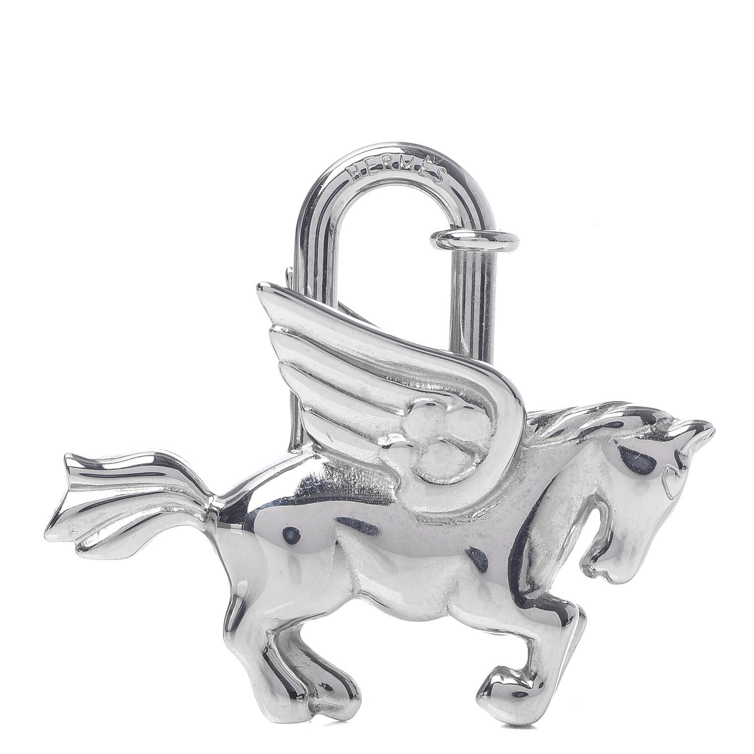 Hermes Palladium Pegasus Cadena Lock 1 of 4