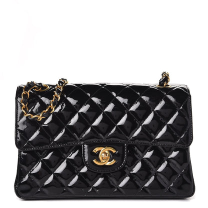Chanel Patent Quilted Small Double Sided Flap Black 1 of 14