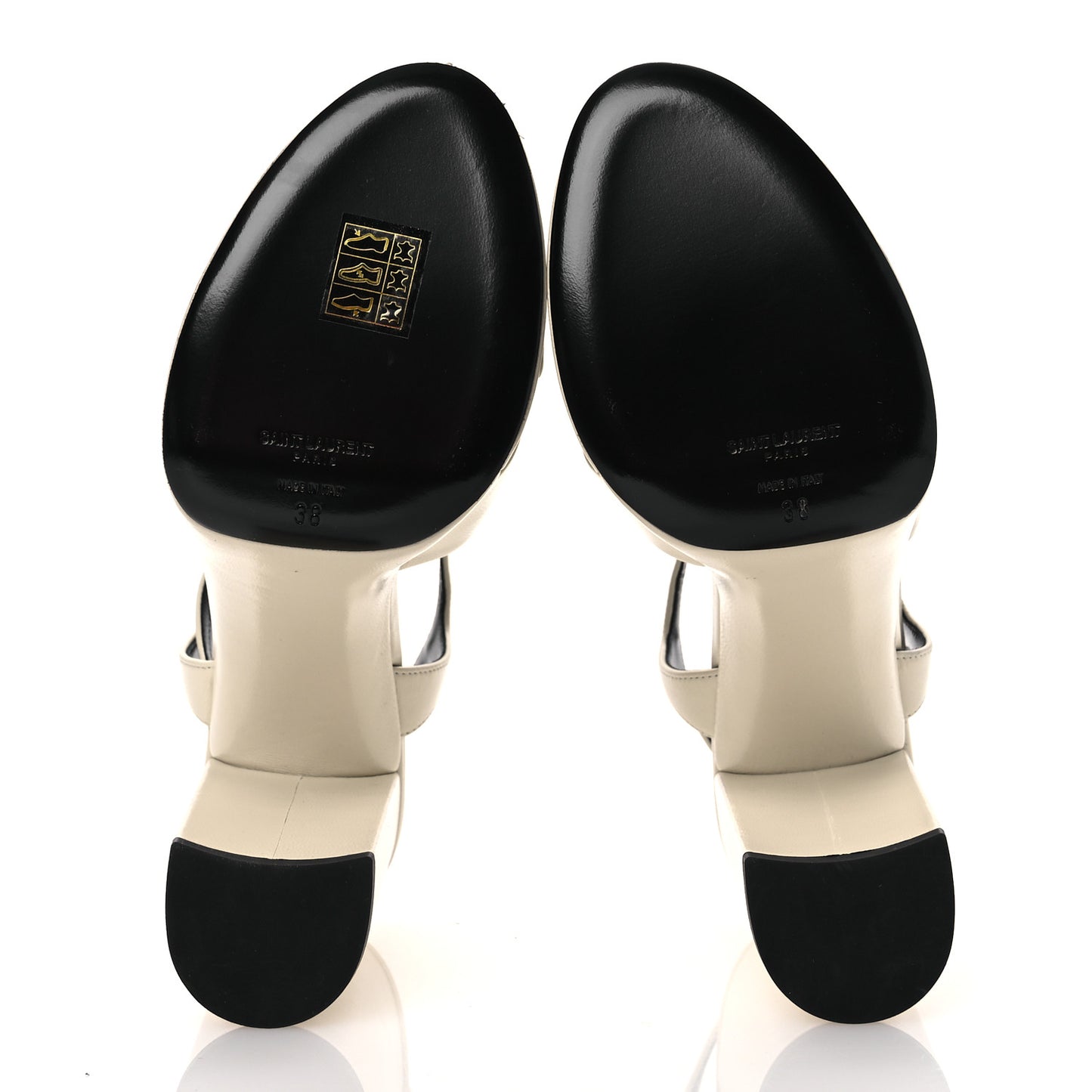 Vendome Bianca 85 Platform Sandals 38 Pearl