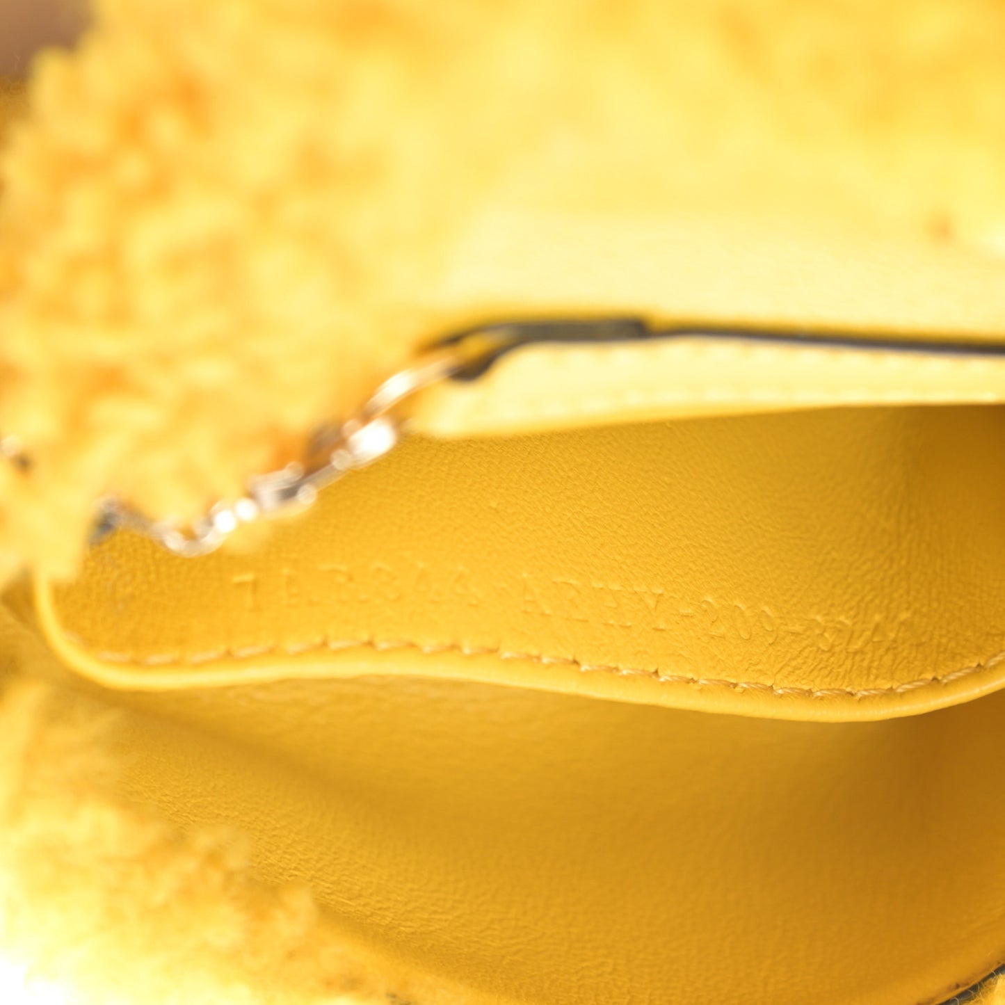 Shearling Vitello Grace Nano Baguette Charm Narciso