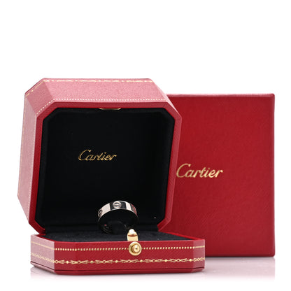 Cartier 18K White Gold 5.5mm LOVE Ring 55 7.25 5 of 5