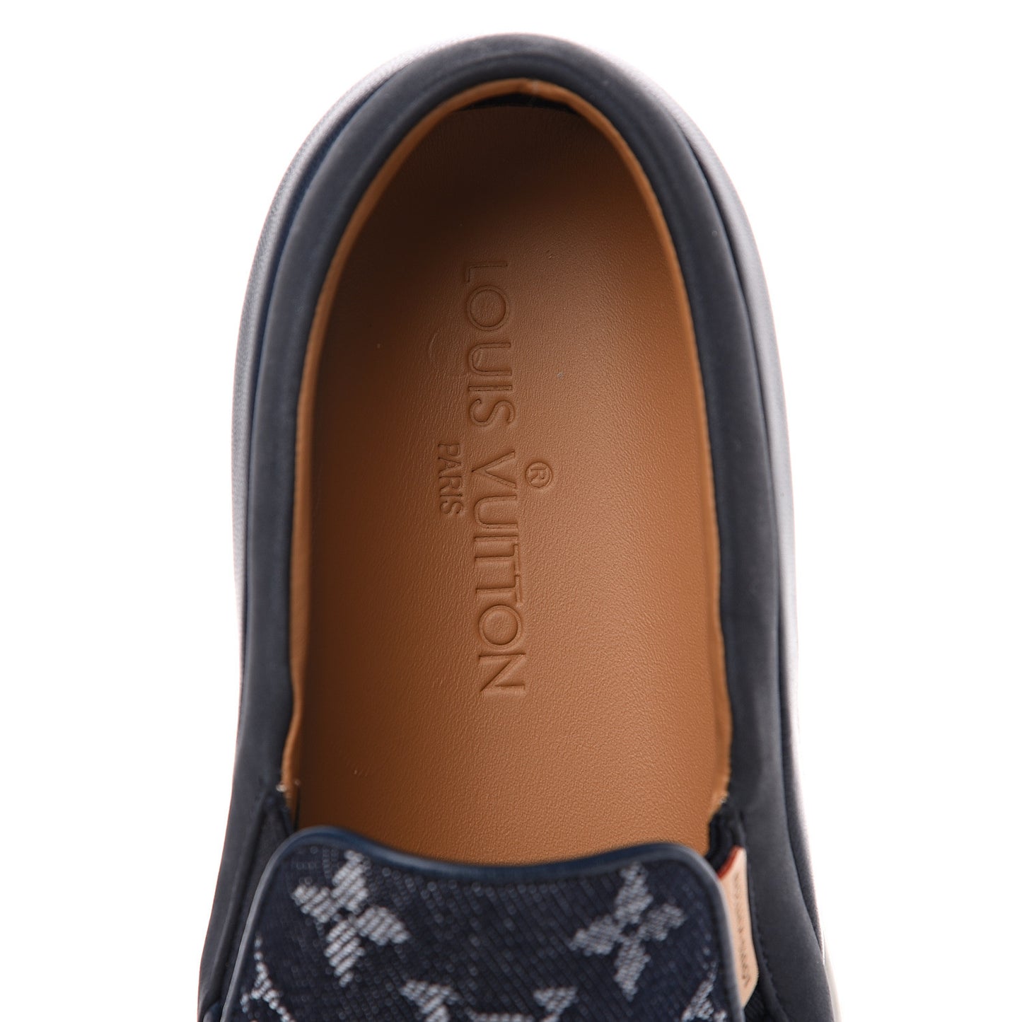 Denim Monogram Tempo Sneakers 36 Blue
