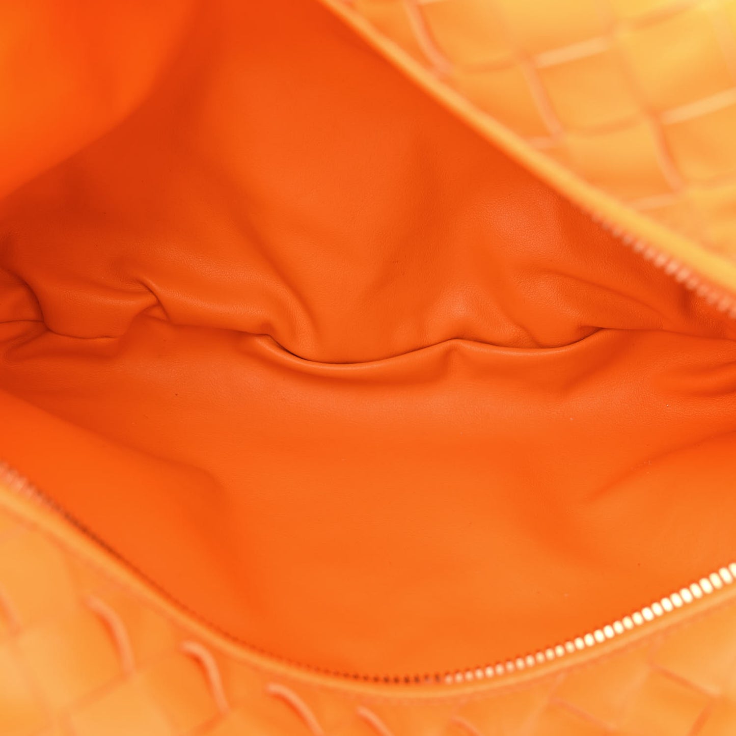 Nappa Intrecciato Teen Jodie Hobo Tangerine