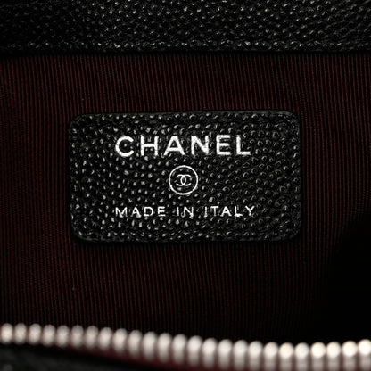 Chanel Caviar Quilted Medium Cosmetic Case Black 6 of 8