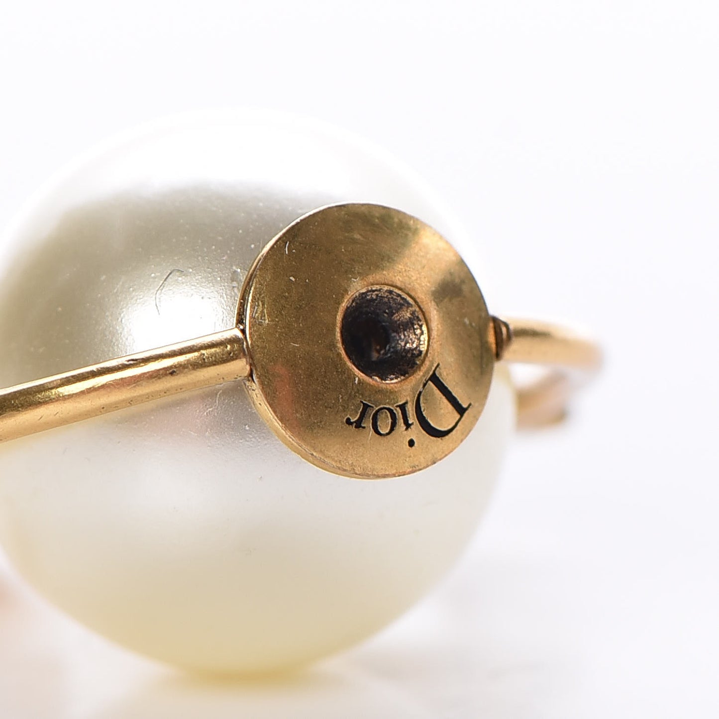 Pearl Dior Astre Lunaire Tribales Asymmetric Earrings Gold