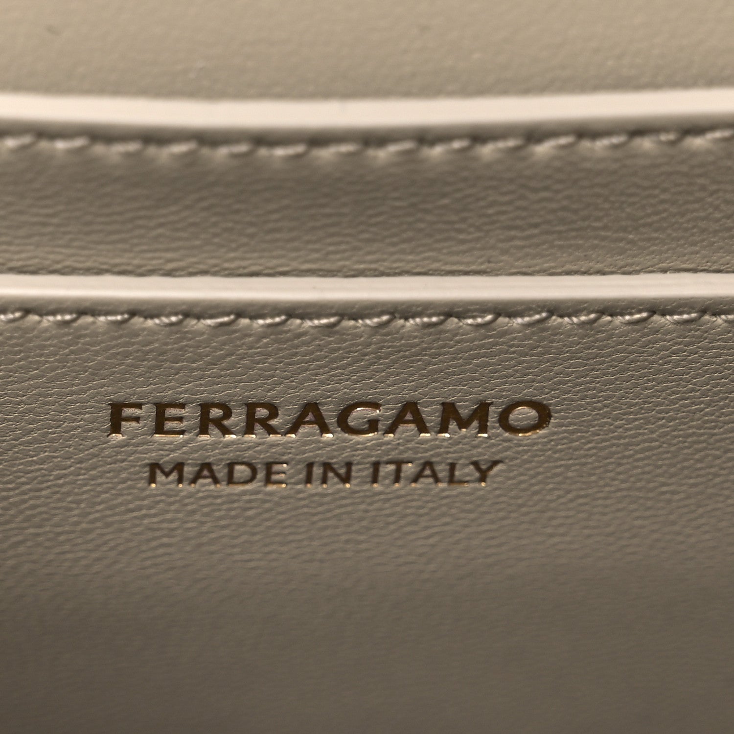 Salvatore Ferragamo Grained Calfskin Double Gancini Crossbody Stone 6 of 12