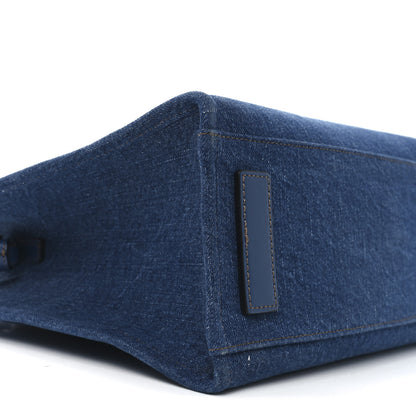 Versace Denim Calfskin La Medusa Small Tote Bag Blue 8 of 9