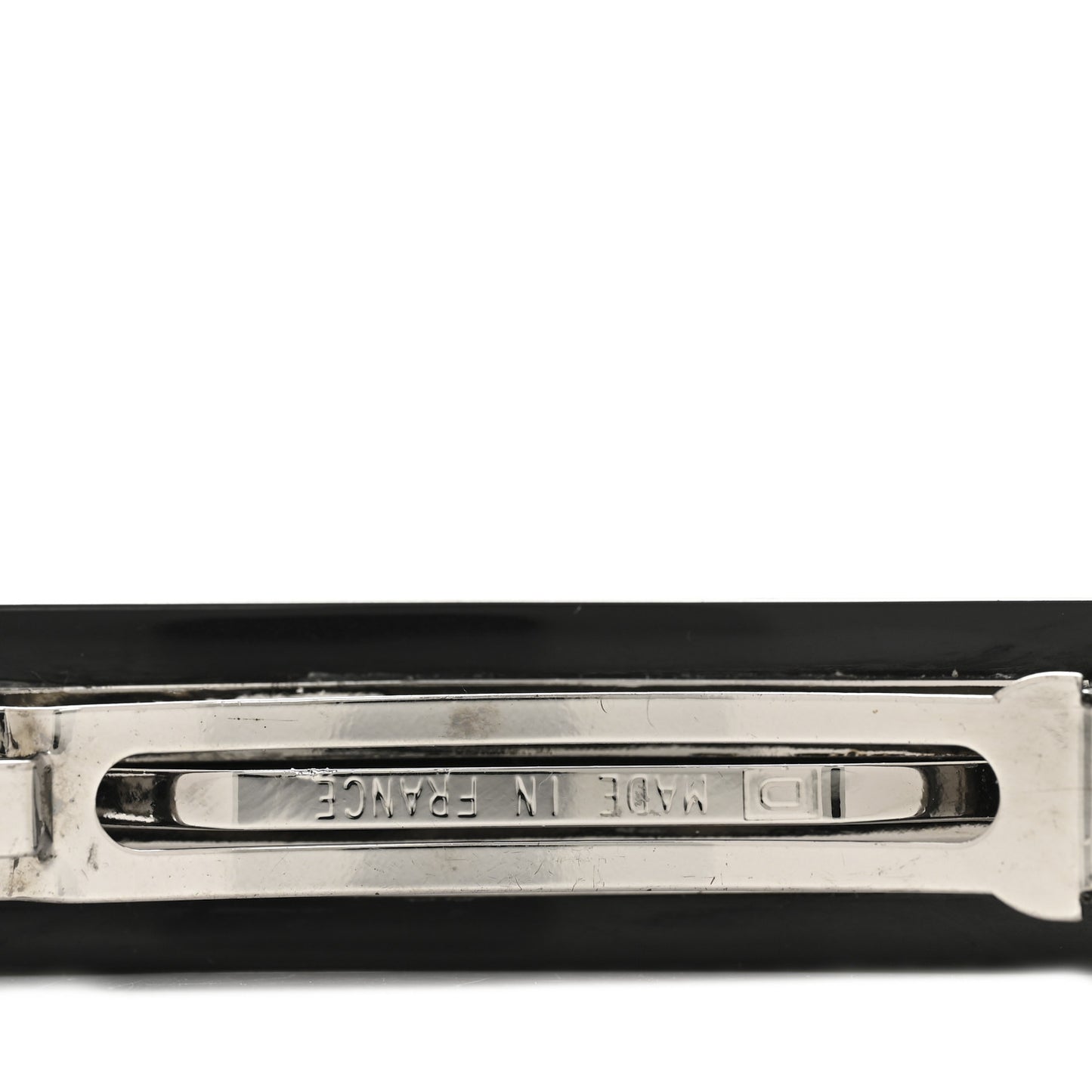 Resin Chocolate Bar CC Barrette Black