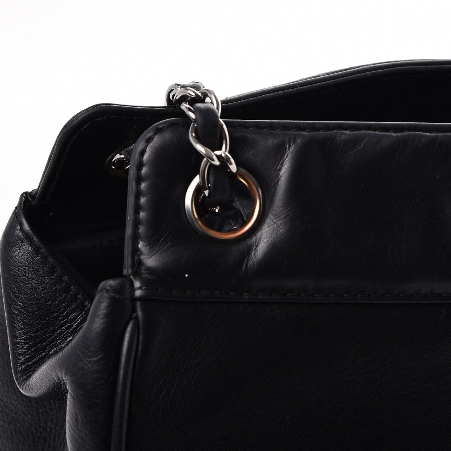 Chanel Lambskin Quilted Mademoiselle Shoulder Bag Black 8 of 11